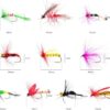 40 Pcs/72 Pcs/100 Pcs Fly Fishing Dry Flies  Dry Flies Nymphs Fly Fishing Flies Kit - Image 3