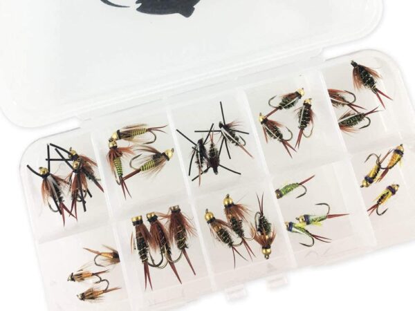 Prince Nymph Assortment Kit with Fly Box  Be Dry Flies Nymphs Fly Fishing Flies Kit