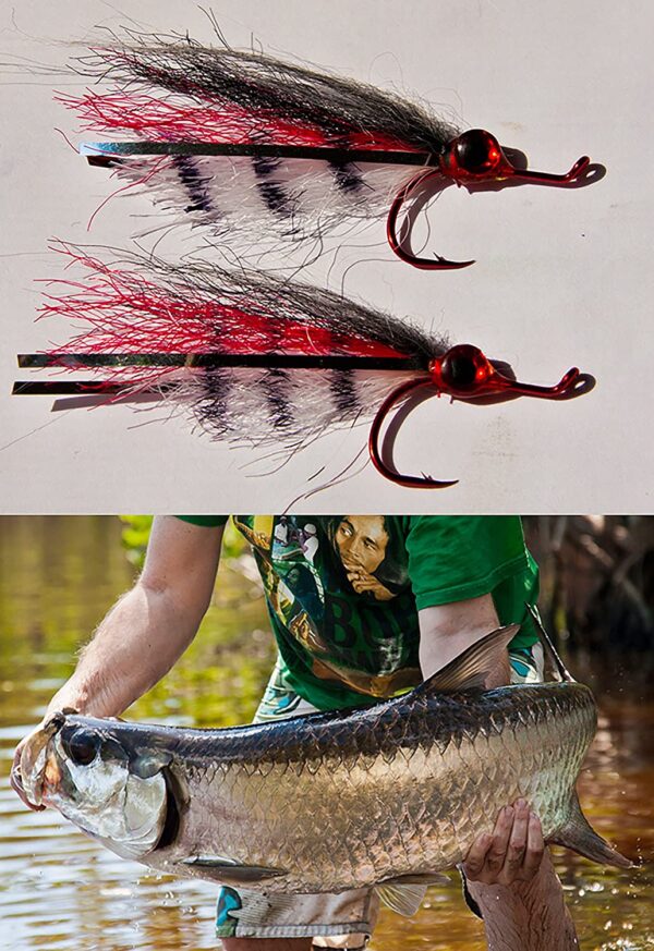 2 Pack Custom Fishing Flies Tuffleye Acrylic Dry Flies Nymphs Fly Fishing Flies Kit - Image 2