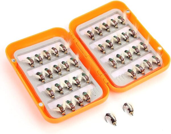 Fishing Bait  Fishing Lures 40pcs Lifelike F Dry Flies Nymphs Fly Fishing Flies Kit - Image 2
