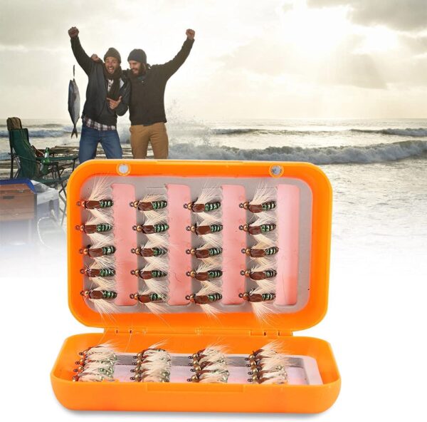 Fishing Bait  Fishing Lures 40pcs Lifelike F Dry Flies Nymphs Fly Fishing Flies Kit - Image 5