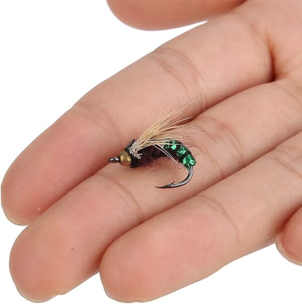 Fishing Bait  Fishing Lures 40pcs Lifelike F Dry Flies Nymphs Fly Fishing Flies Kit - Image 7