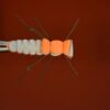 2 Flies Size 8 Salmon Red Gray Foam Hopper Dry Flies Nymphs Fly Fishing Flies Kit
