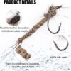 Hand Tied Fly Fishing Dry Flies Assortment w Dry Flies Nymphs Fly Fishing Flies Kit - Image 3