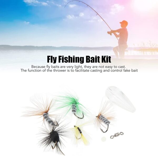 Fly Fishing Lure Kit  Big Temptation Fly Fis Dry Flies Nymphs Fly Fishing Flies Kit - Image 2