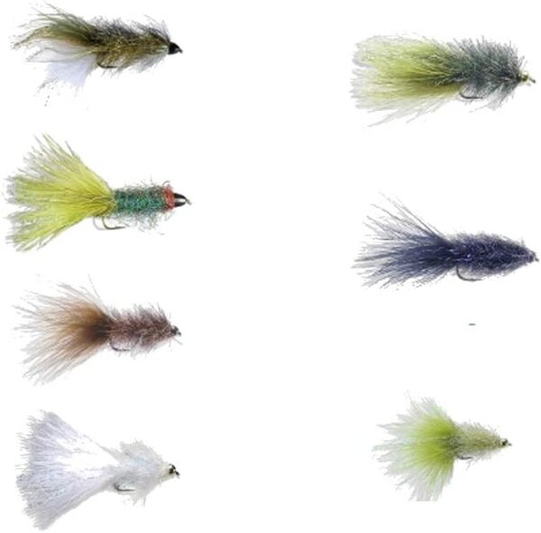 Coffey's Sparkle Minnow Streamer Assortment  Dry Flies Nymphs Fly Fishing Flies Kit