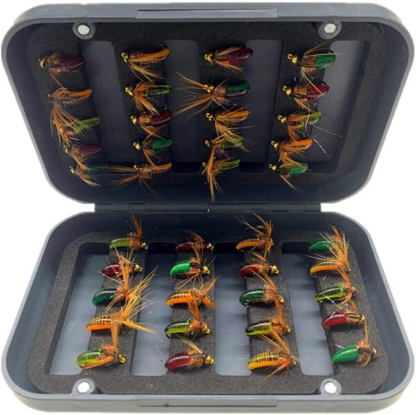 Fly Fishing Flies Kit Trout Steelhead Salmon Dry Flies Nymphs Fly Fishing Flies Kit