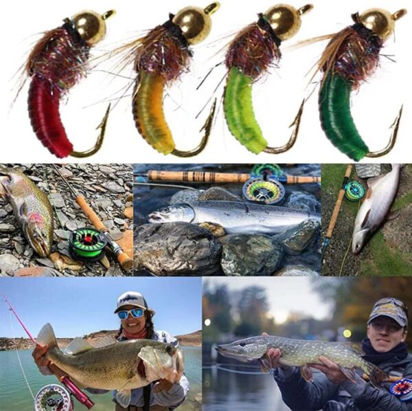 Fly Fishing Flies Kit Trout Steelhead Salmon Dry Flies Nymphs Fly Fishing Flies Kit - Image 4