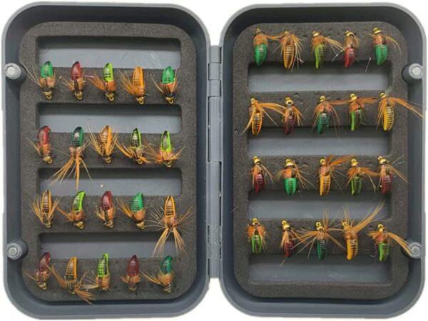 Fly Fishing Flies Kit Trout Steelhead Salmon Dry Flies Nymphs Fly Fishing Flies Kit - Image 5