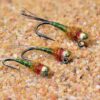 6 Flies Tungsten Olive Iron Lotus Jig Head Dry Flies Nymphs Fly Fishing Flies Kit - Image 2