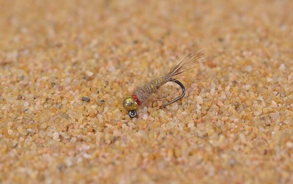 6 Flies Tungsten Hare's Ear Jig Head Fly Dry Flies Nymphs Fly Fishing Flies Kit