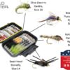 Fly Fishing 60pc Mini Mega Fly Assortment an Dry Flies Nymphs Fly Fishing Flies Kit - Image 6
