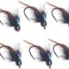 6 Pieces Top Rating Dry/Nymph/Streamer Fly F Dry Flies Nymphs Fly Fishing Flies Kit