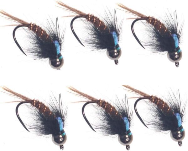6 Pieces Top Rating Dry/Nymph/Streamer Fly F Dry Flies Nymphs Fly Fishing Flies Kit