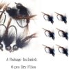 6 Pieces Top Rating Dry/Nymph/Streamer Fly F Dry Flies Nymphs Fly Fishing Flies Kit - Image 4