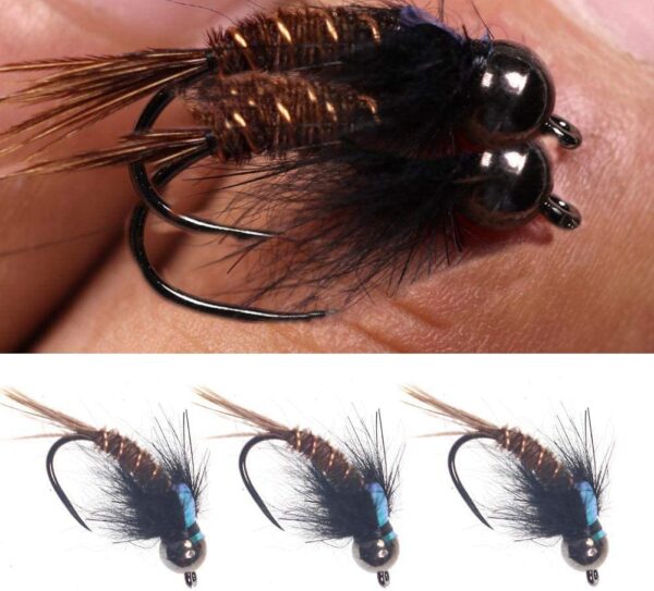 6 Pieces Top Rating Dry/Nymph/Streamer Fly F Dry Flies Nymphs Fly Fishing Flies Kit - Image 6