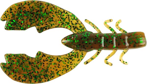 PowerBait Chigger Craw Soft Bait - Pumpkin Gr Fishing Artificial Bait Soft Plastic Lures
