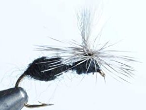 Blue Wing Olive Parachute Ant Dry Fly  6-Pac Dry Flies Nymphs Fly Fishing Flies Kit