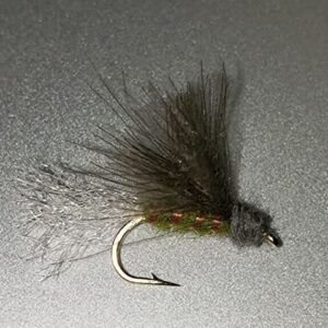 1 Dzn CDC Caddis Emerger Olive Wet Fly Trout Dry Flies Nymphs Fly Fishing Flies Kit