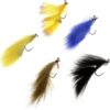Brass Bead Head Zonker Trout Flies  5 Pack   Dry Flies Nymphs Fly Fishing Flies Kit - Image 2