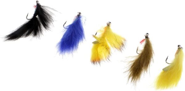 Brass Bead Head Zonker Trout Flies  5 Pack   Dry Flies Nymphs Fly Fishing Flies Kit - Image 7