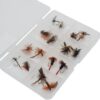 Fly Fishing River Selection  Set of 16 Flies Dry Flies Nymphs Fly Fishing Flies Kit