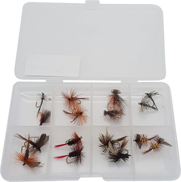Fly Fishing River Selection  Set of 16 Flies Dry Flies Nymphs Fly Fishing Flies Kit - Image 3
