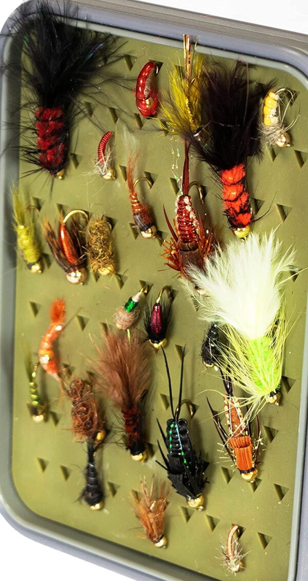 Fishing Flies Small Streamer Assortment 18 P Dry Flies Nymphs Fly Fishing Flies Kit