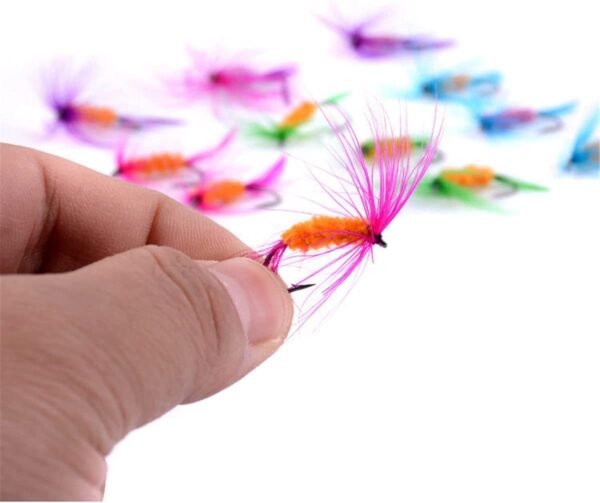 Dry Fly Fishing Lure Kit Butterfly Like Trou Dry Flies Nymphs Fly Fishing Flies Kit - Image 3