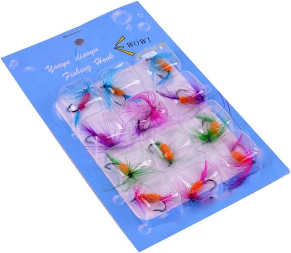 Dry Fly Fishing Lure Kit Butterfly Like Trou Dry Flies Nymphs Fly Fishing Flies Kit - Image 4
