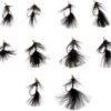 10 Pcs Pearl Head Fly Fishing Dry Fly with Dry Flies Nymphs Fly Fishing Flies Kit