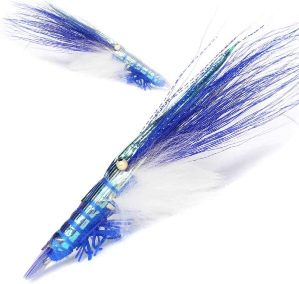 Realistic Shrimp Fly Wet 2pcs Set Dry Flies Nymphs Fly Fishing Flies Kit