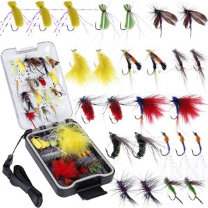 Fly Fishing Flies Kit  26/78Pcs Handmade Fly Dry Flies Nymphs Fly Fishing Flies Kit
