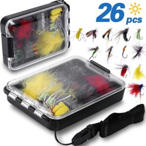 Fly Fishing Flies Kit  26/78Pcs Handmade Fly Dry Flies Nymphs Fly Fishing Flies Kit