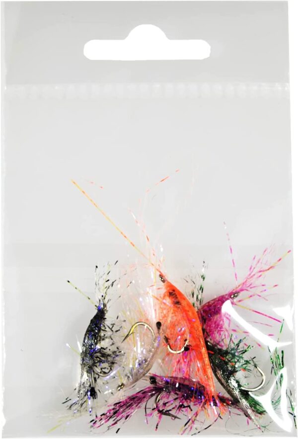 Small UV Saltwater Shrimp Fly Assortment 6 P Dry Flies Nymphs Fly Fishing Flies Kit