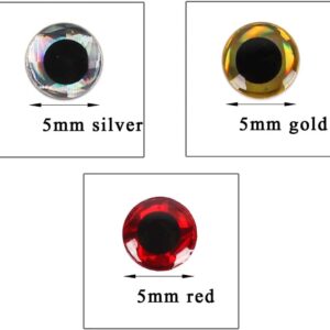 100Pcs 3D Simulation Fishing Lure Eyes Realis Fishing Artificial Bait Soft Plastic Lures