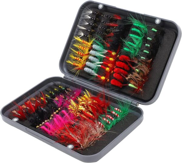 Fly Fishing Lure  100 Pcs Fly Fishing Lure S Dry Flies Nymphs Fly Fishing Flies Kit