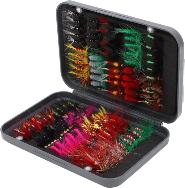 Fly Fishing Lure  100 Pcs Fly Fishing Lure S Dry Flies Nymphs Fly Fishing Flies Kit - Image 5