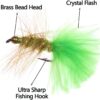 Woolly Bugger Streamer Wet Fly Kit-8/12/16 P Dry Flies Nymphs Fly Fishing Flies Kit - Image 4
