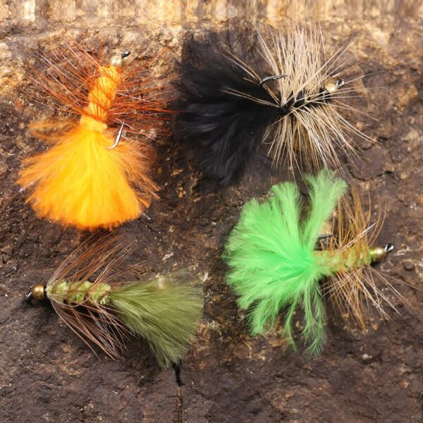 Woolly Bugger Streamer Wet Fly Kit-8/12/16 P Dry Flies Nymphs Fly Fishing Flies Kit - Image 6
