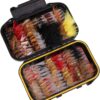?40/72/100PCS Assorted Trout Fly Fishing Fli Dry Flies Nymphs Fly Fishing Flies Kit