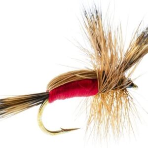 -3-Pack Red Humpy Size 10 Classic Dry Fly  Dry Flies Nymphs Fly Fishing Flies Kit