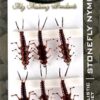 Original Realistic Stone Fly Nymph Set of 6 Dry Flies Nymphs Fly Fishing Flies Kit