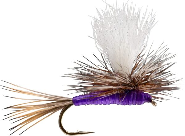 Parachute Purple Haze Dry Fly 6 Pack Dry Flies Nymphs Fly Fishing Flies Kit
