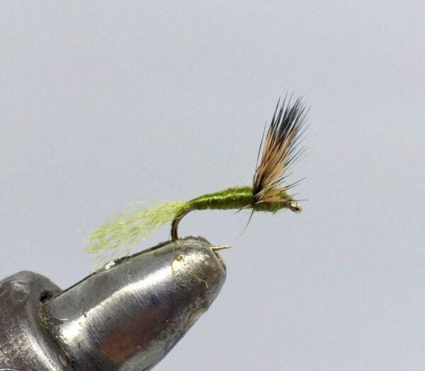 One Dozen (12) Blue Winged Olive Sparkle Dry Flies Nymphs Fly Fishing Flies Kit