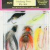 Sinking Bass Fly 8 Piece Kit Dry Flies Nymphs Fly Fishing Flies Kit