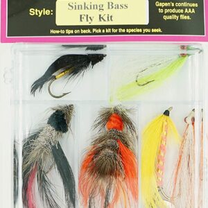 Sinking Bass Fly 8 Piece Kit Dry Flies Nymphs Fly Fishing Flies Kit