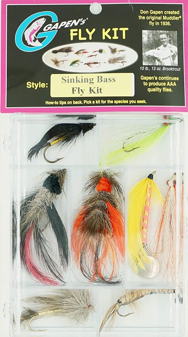 Sinking Bass Fly 8 Piece Kit Dry Flies Nymphs Fly Fishing Flies Kit