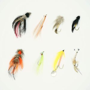 Sinking Bass Fly 8 Piece Kit Dry Flies Nymphs Fly Fishing Flies Kit