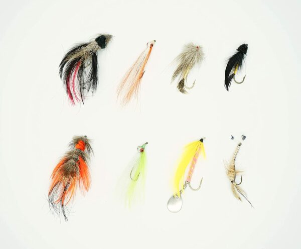 Sinking Bass Fly 8 Piece Kit Dry Flies Nymphs Fly Fishing Flies Kit - Image 2
